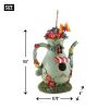 Accent Plus Fanciful Tall Teapot Birdhouse