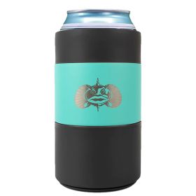 Toadfish Non-Tipping Can Cooler + Adapter - 12oz - Teal