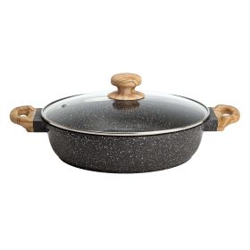 Cast Aluminum 4-Quart Everyday Pan; Charcoal Speckle