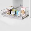 vidaXL Pull-Out Wire Baskets 2 pcs Silver 23.6"