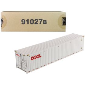 40' Dry Goods Sea Container "OOCL" White "Transport Series" 1/50 Model by Diecast Masters