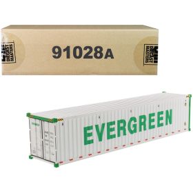 40' Refrigerated Sea Container "EverGreen" White "Transport Series" 1/50 Model by Diecast Masters