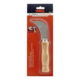 Valley Tools 8" Linoleum Knife with Hardwood Handle - KNL-8