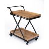 Entertainment Cart; Wood and Black