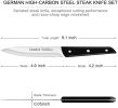 Steak Knife, Cookit 8Pcs Steak Knife Set Stainless Steel Serrated Steak Knife Dinner Knife for Home