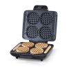 Multi Mini Waffle Maker: Four Mini Waffles; Perfect for Families and Individuals; 4 Inch Dual Non-stick Surfaces with Quick Release & Easy Clean