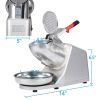 Electric Ice Shaver 300W 2000r/min w/Stainless Steel Blade Shaved Ice Snow Cone Maker Kitchen Machine Silver