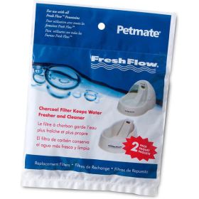 Petmate Fresh Flow Replacement Charcoal Filter Black; Grey 2 Pack