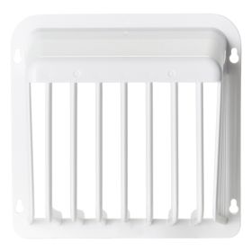 HY-Guard Exclusion DEV-6P-W 6-In. Plastic Code-Compliant White Dryer Exhaust VentGuard