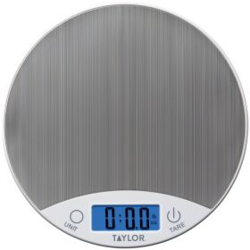 Taylor Precision Products 389621 Stainless Steel Digital Kitchen Scale