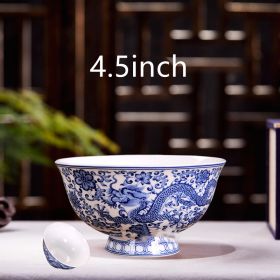 Household Noodle Bowls Ceramic Bone China For Eating (Option: 4.5inches)