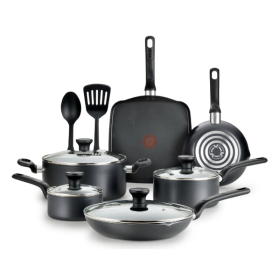 Household Kitchen 12 Piece Nonstick Cookware Set (Color: Gray)