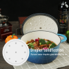 COOKWIN Enameled Cast Iron Dutch Oven with Self Basting Lid;  Enamel Coated Cookware Pot 5QT