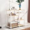 3-Tier Kitchen storage shelf;  Baker's Rack ; Microwave Stand with Storage for Kitchen Dining Room Living room