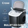 Countertop Ice Maker; Self-Cleaning Portable Ice Maker Machine with Handle
