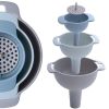 4-in-1 Funnel Plastic Multi-Purpose Large Diameter Filter Funnel Oil Funnel Kitchenware