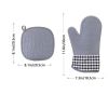 1pc Silicone Oven Mitts; Heat Insulation Pad; Nordic Style Microwave Oven Gloves; Kitchen Baking Gloves