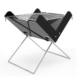 Outdoor Activities Indoor Potluck Home Folding Grills (Color: black)